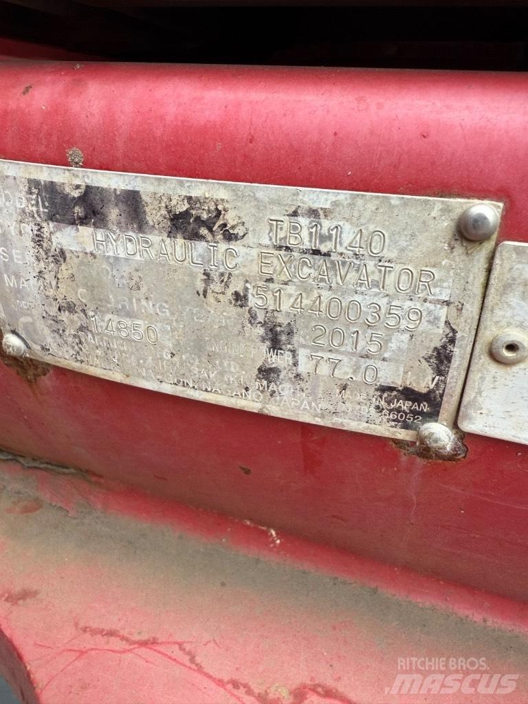 Takeuchi TB 1140 Crawler excavators
