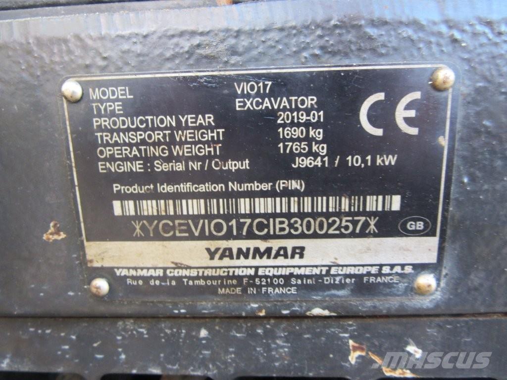 Yanmar ViO17 Crawler excavators