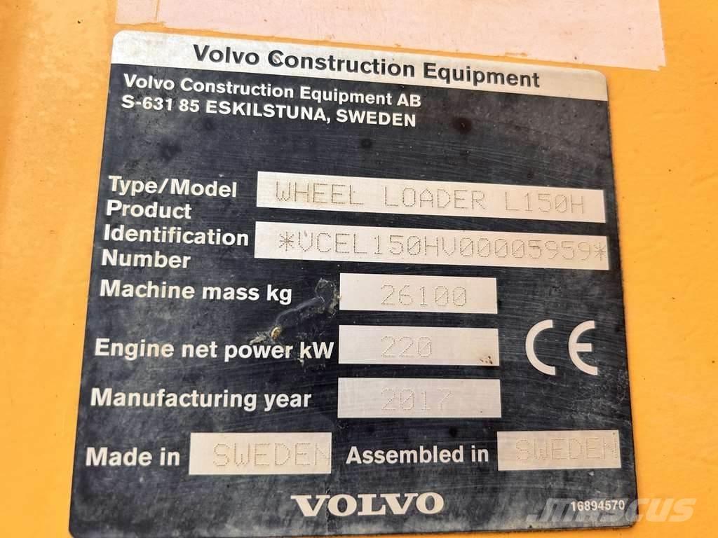 Volvo L150H Wheel loaders