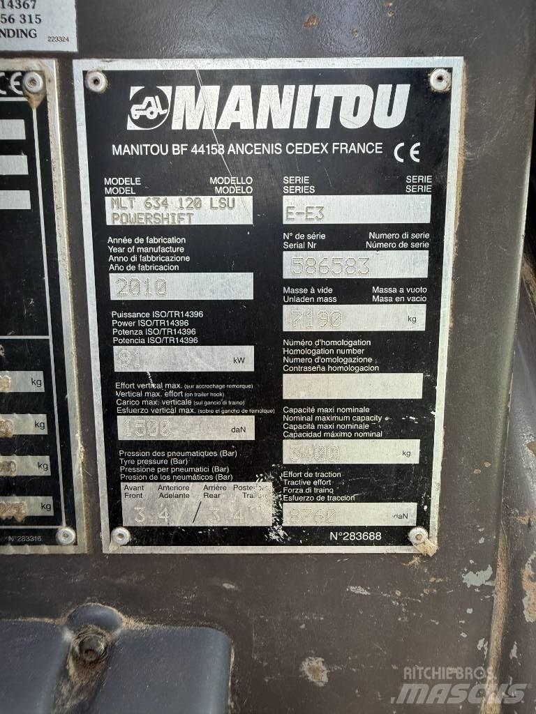 Manitou MLT 634-120 Telescopic handlers