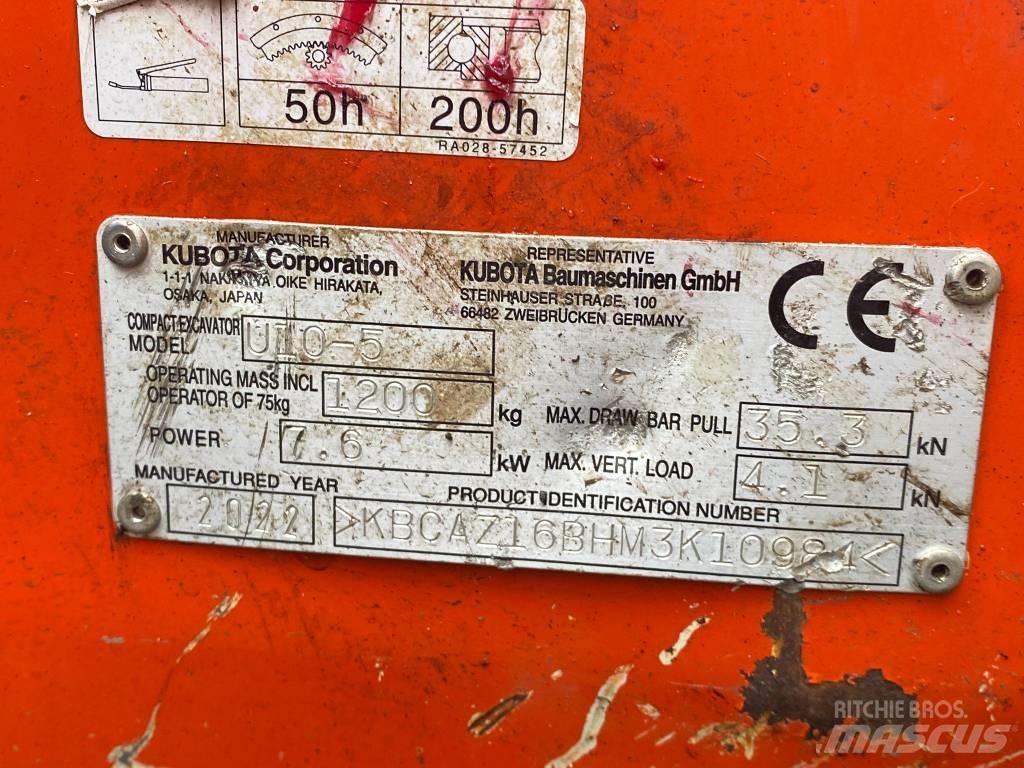 Kubota u10-5 Mini excavators < 7t (Mini diggers)