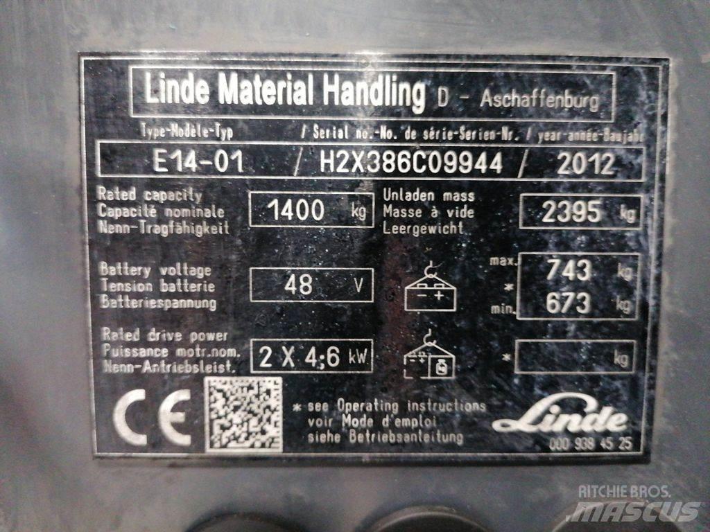 Linde E14-01 Electric forklift trucks