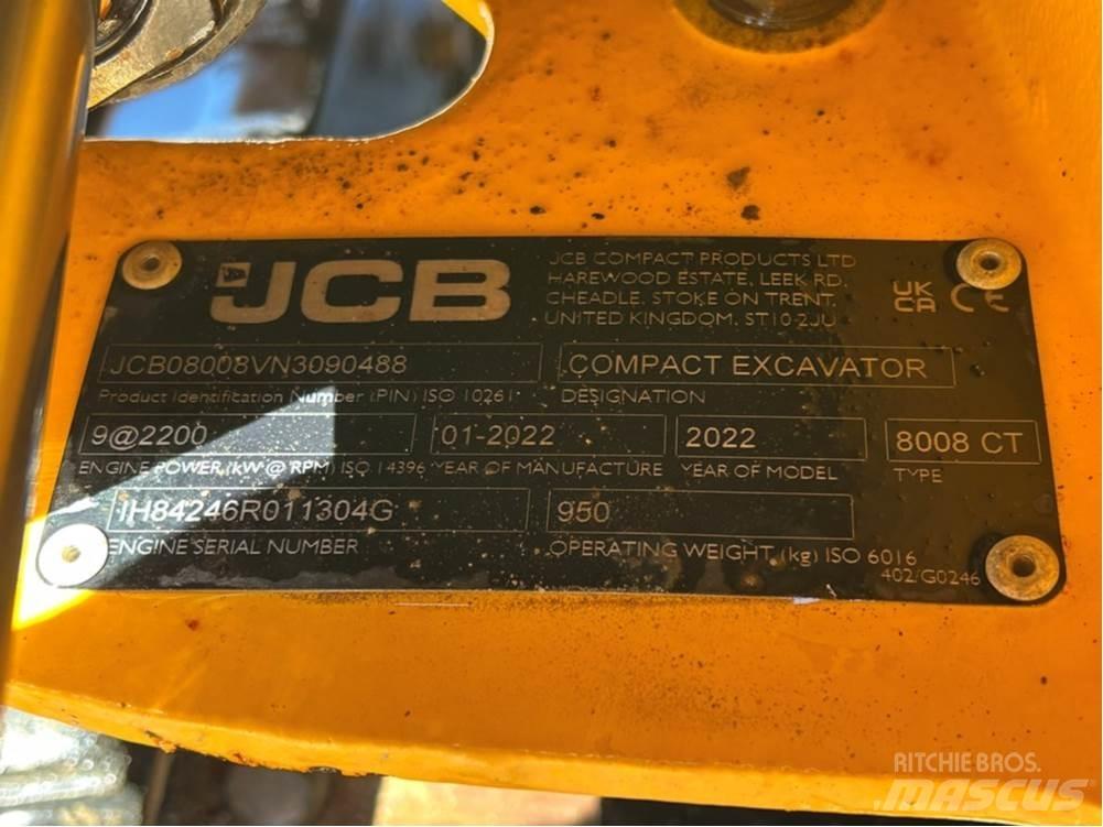JCB MICRO 8008 Mini excavators < 7t (Mini diggers)