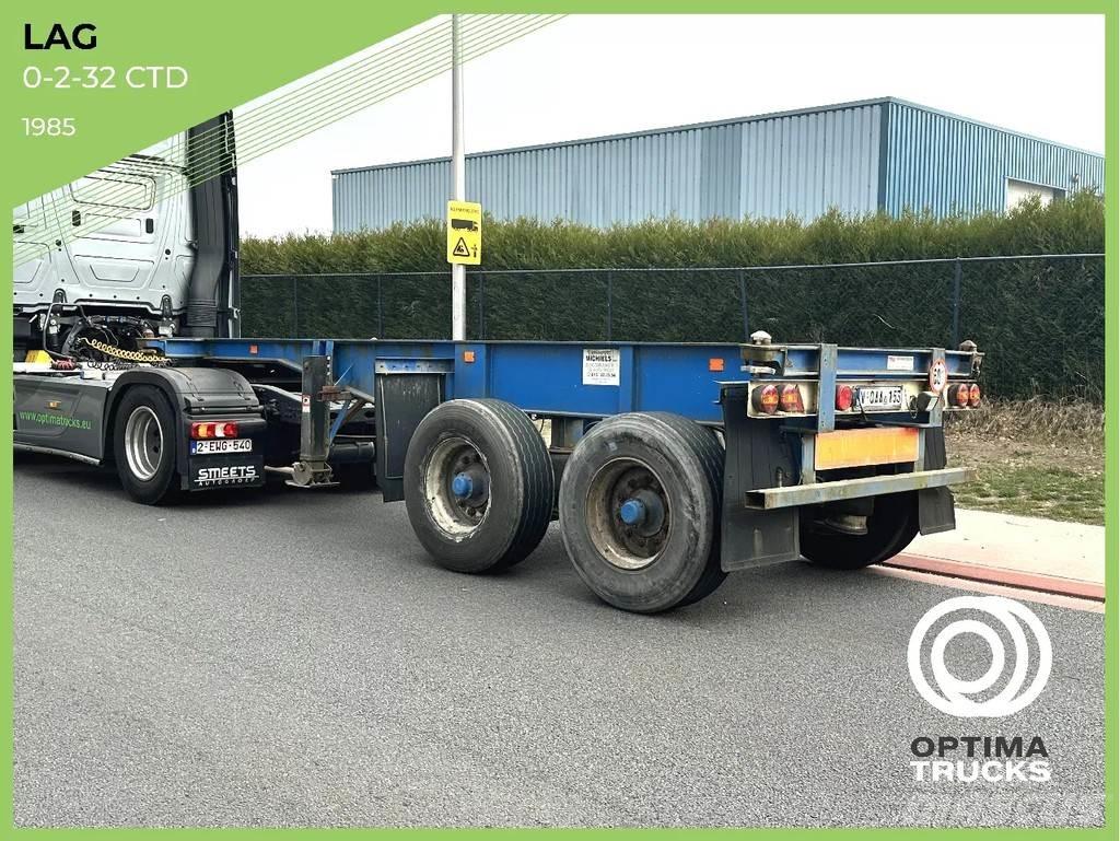 LAG 0-2-32 Containerframe semi-trailers