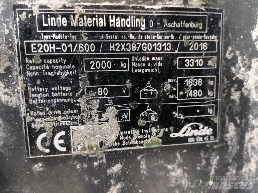 Linde E20H-01/600 Electric forklift trucks