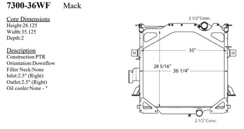 Mack CTP Radiators