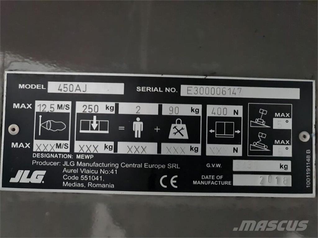 JLG 450AJ Articulated boom lifts