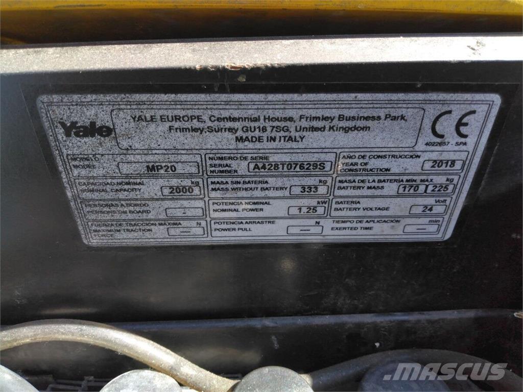 Yale MP20 Material Handling - Others