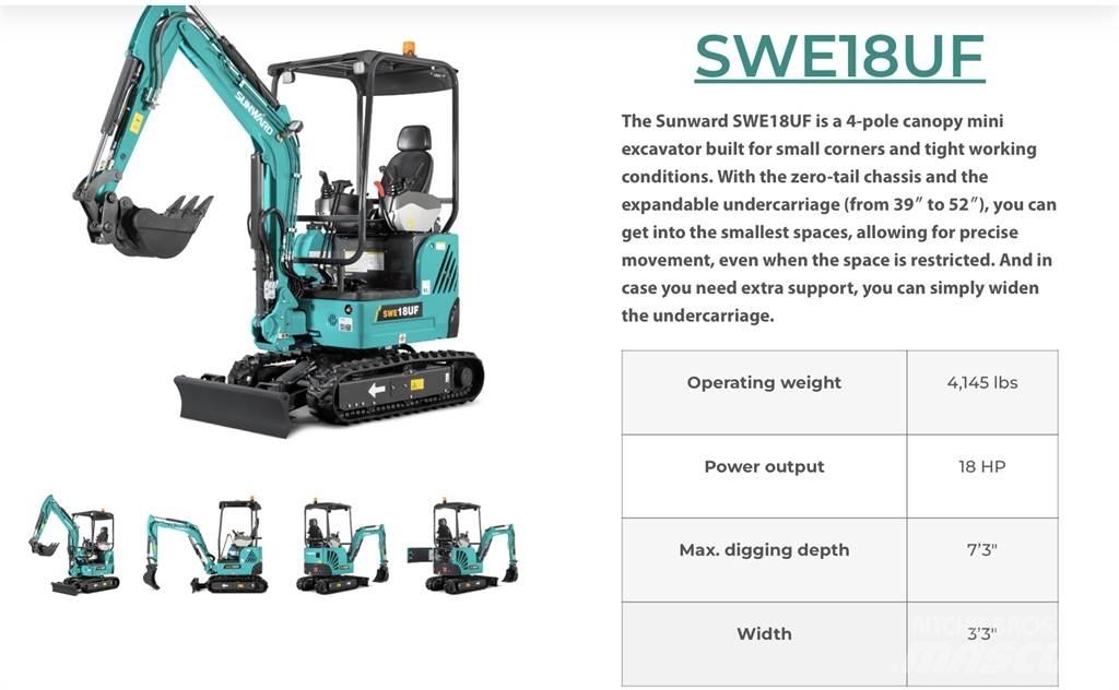 Sunward SWE18 Crawler excavators