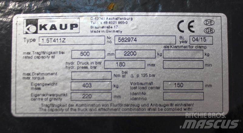 Kaup 1,5T411Z Other attachments and components