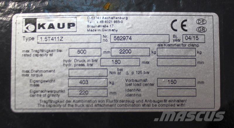 Kaup 1,5T411Z Other attachments and components