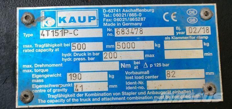 Kaup 4T151P-C Other attachments and components