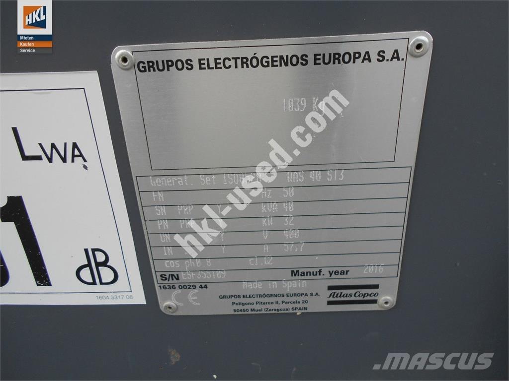 Atlas Copco QAS 40 KDS Other Generators