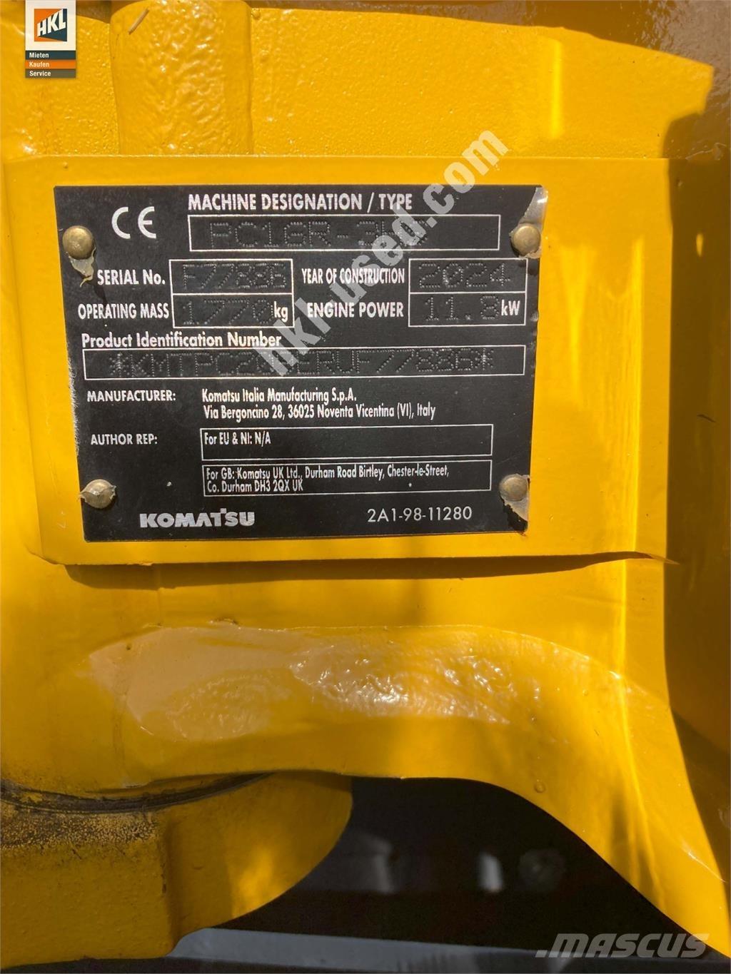 Komatsu PC 16 R-3HS Mini excavators < 7t (Mini diggers)