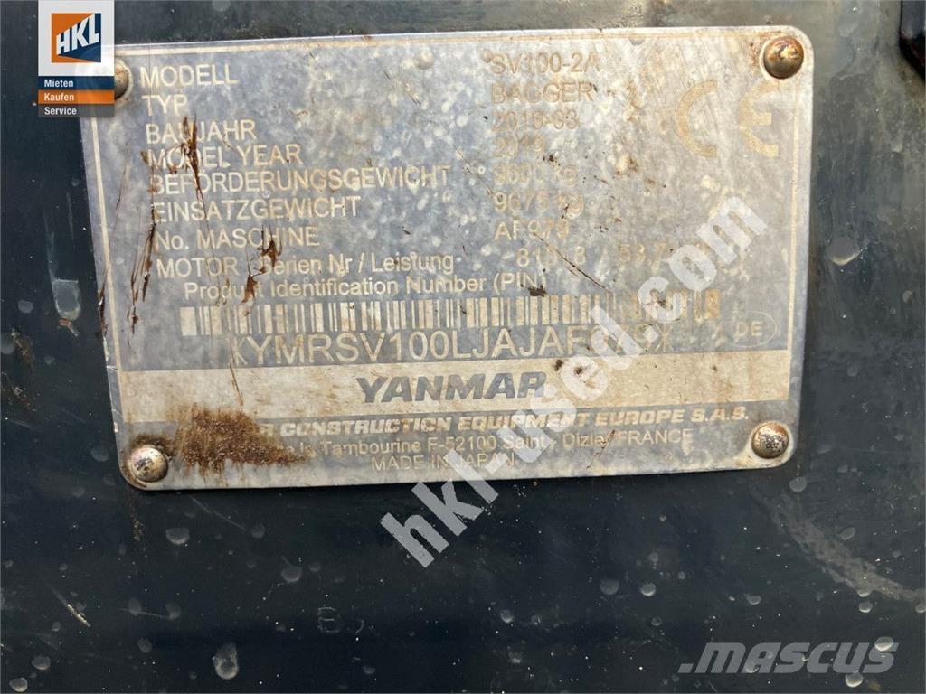 Yanmar SV 100-2 Mini excavators < 7t (Mini diggers)