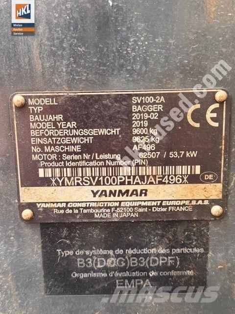Yanmar SV 100-2 Mini excavators < 7t (Mini diggers)