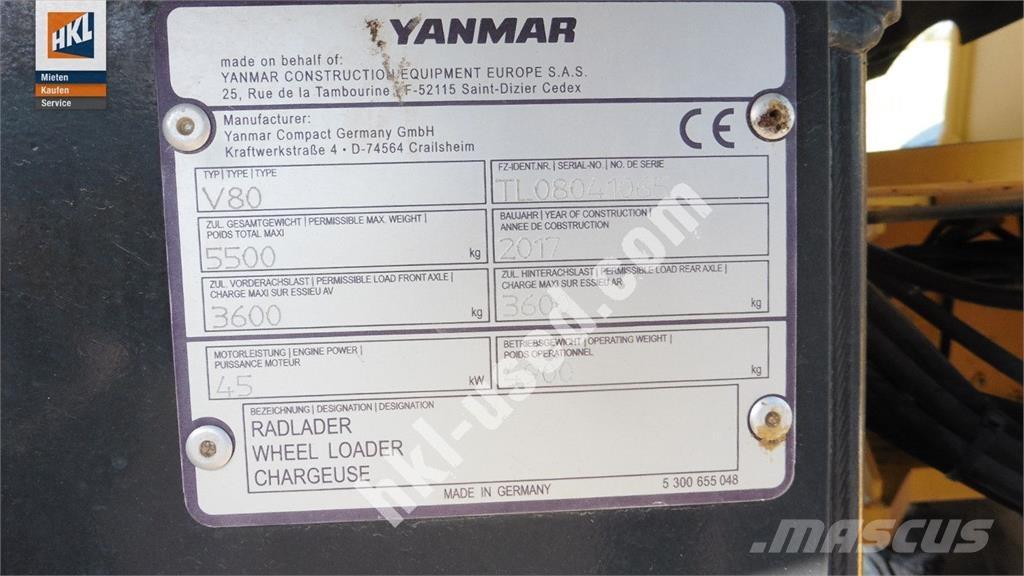 Yanmar V 80 Wheel loaders
