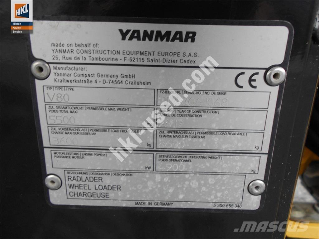 Yanmar V 80 Wheel loaders