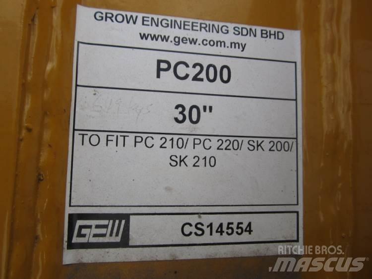  870 mm Graveskovl ex. PC200 Buckets