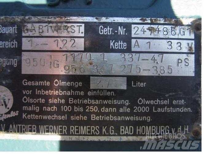  P.I.V. gear Type GA B1VERST Transmission