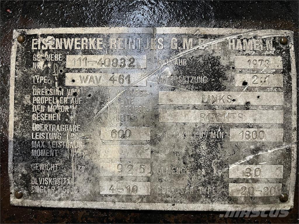 Reintjes WAV 461 Gear Transmission