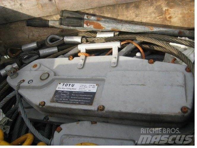  Rope pulling hoist - 3 stk. Hoists, winches and material elevators