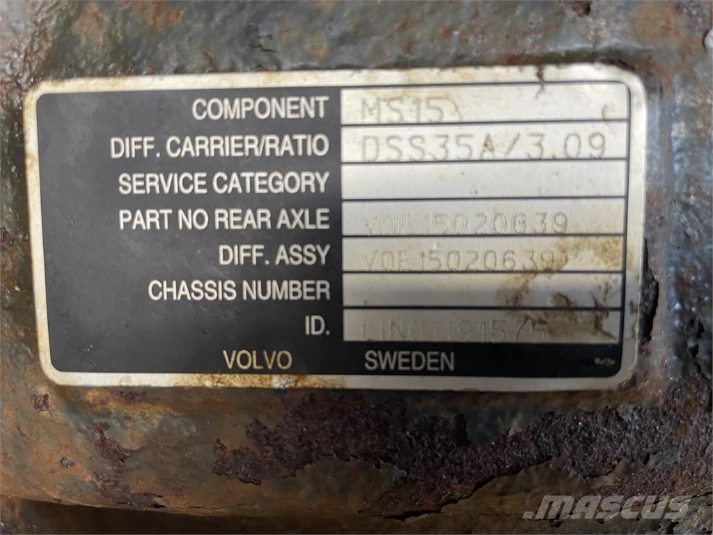 Volvo A40E bagaksel Axles
