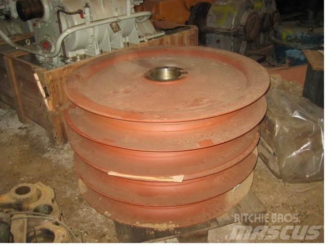  Wirehjul, ubrugte - 4 stk. Crane parts and equipment