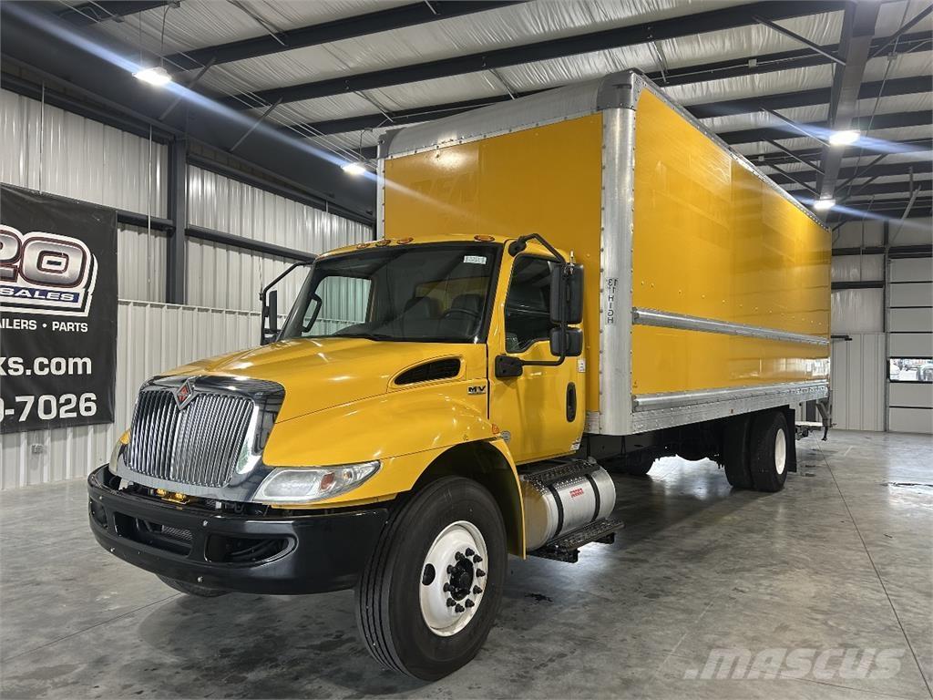 International MV Box body trucks
