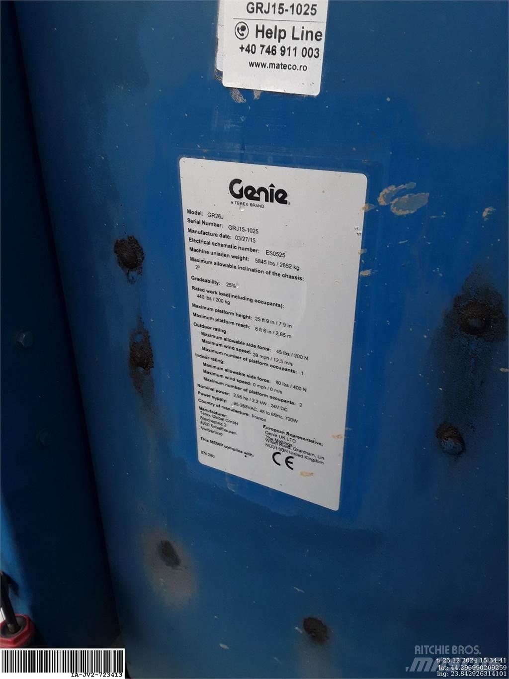 Genie GR26J Vertical mast lifts