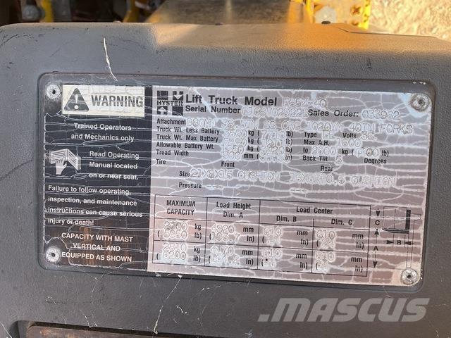 Hyster E65Z-40 Electric forklift trucks