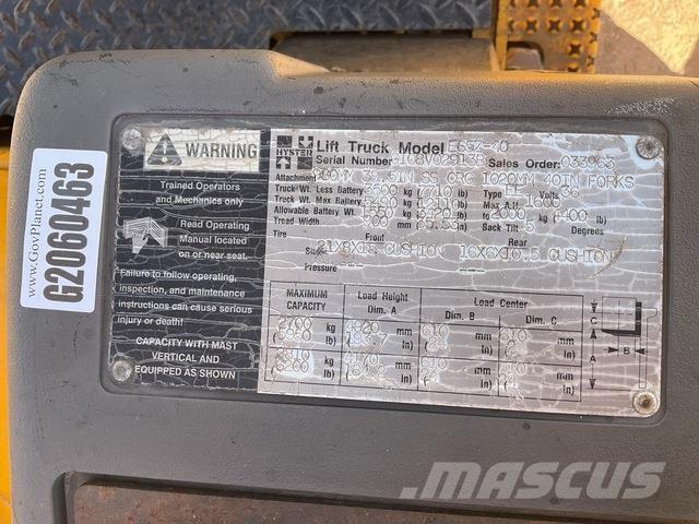 Hyster E65Z-40 Electric forklift trucks