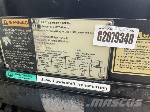 Hyster H60FTM Forklift trucks - others
