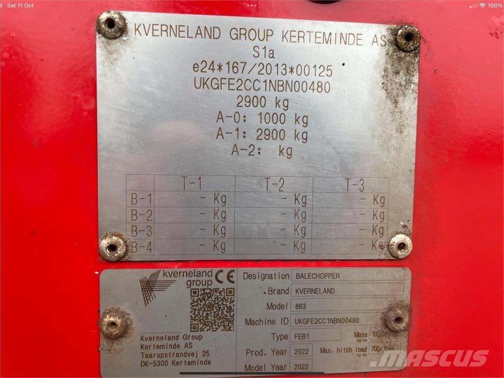Kverneland 863 Mixer feeders