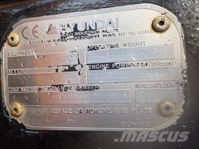 Hyundai R140-9A Crawler excavators