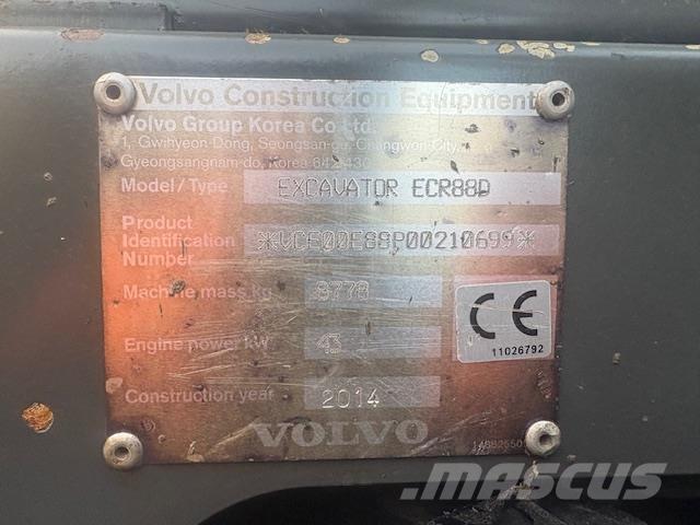 Volvo ECR88D Midi excavators  7t - 12t