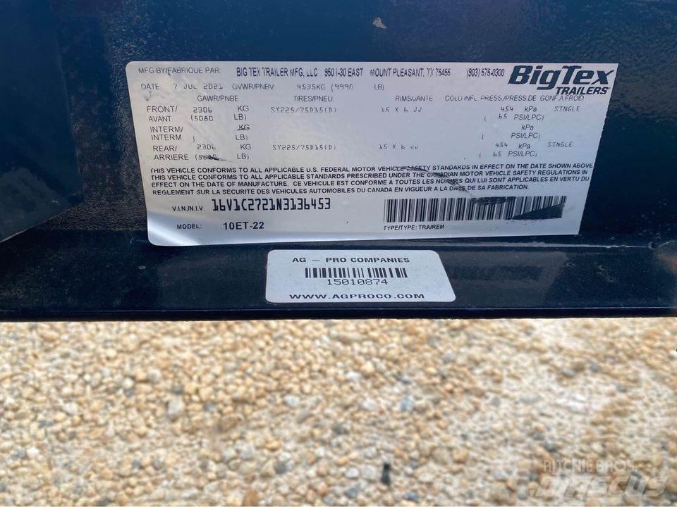 Big Tex 10ET-22 General purpose trailers