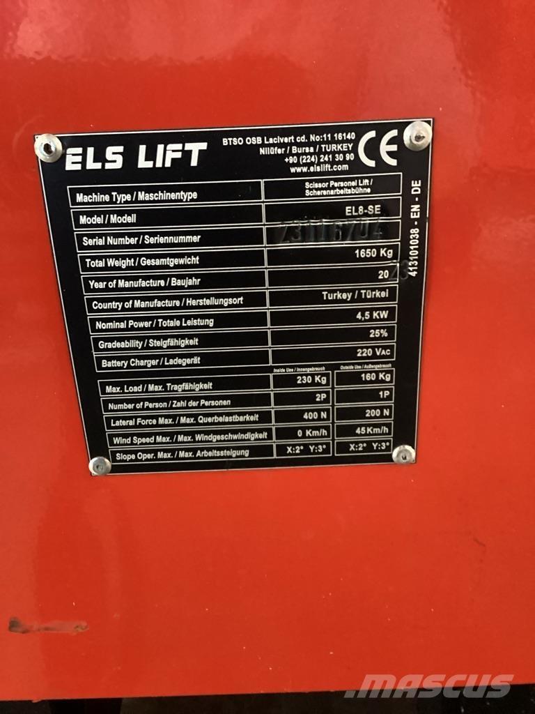 ELS LIFT EL8-SE Scissor lifts