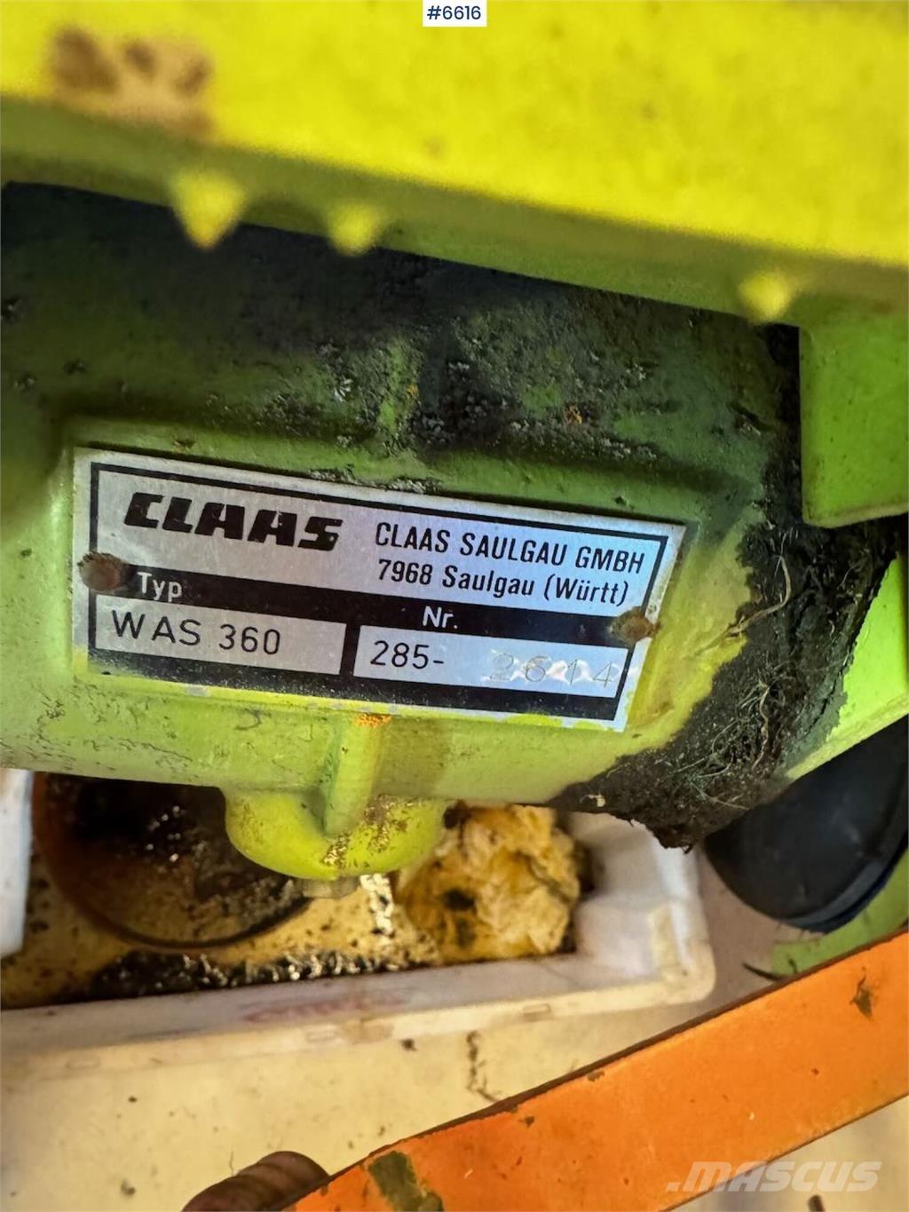 CLAAS WAS 360 Other harvesting equipment