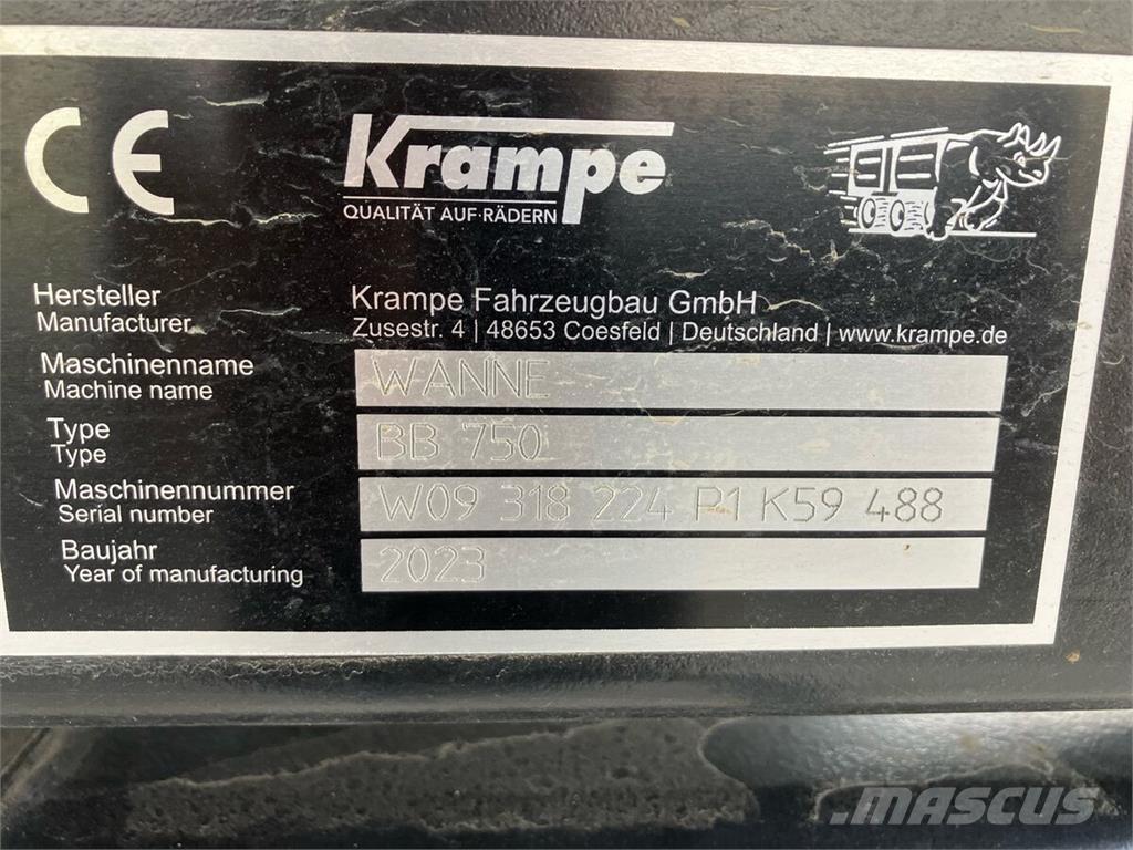Krampe BigBody 750 Tipper trailers