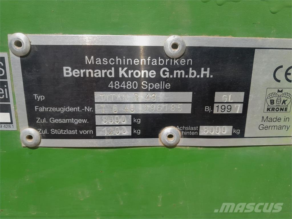 Krone Titan R48 Self loading trailers