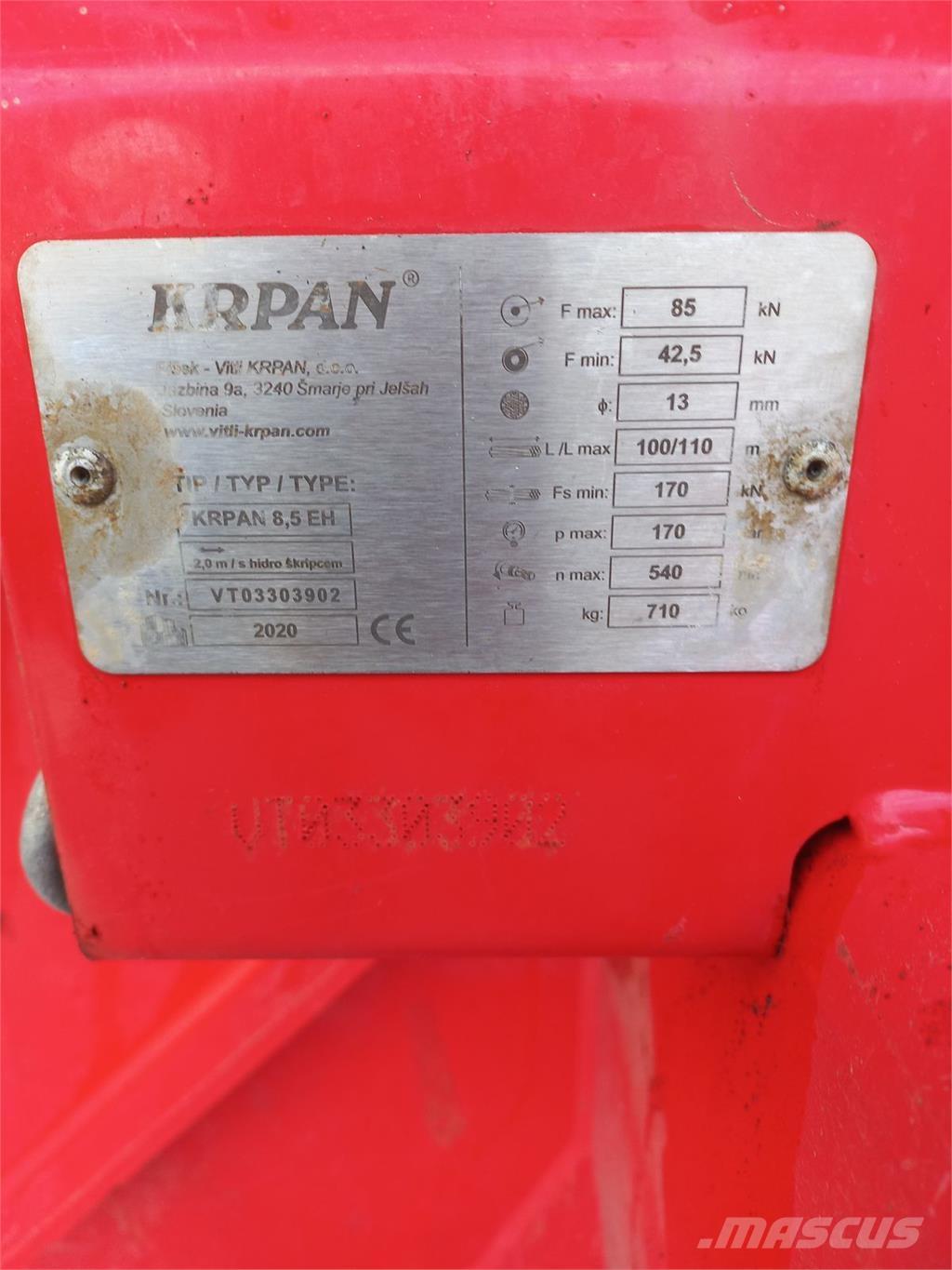 Krpan 8,5EH Winches