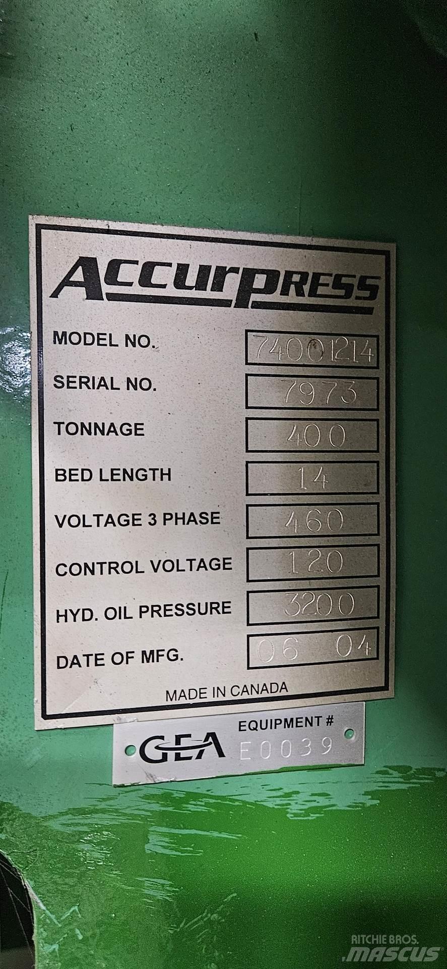  ACCURPRESS 74001214 Construction - Others