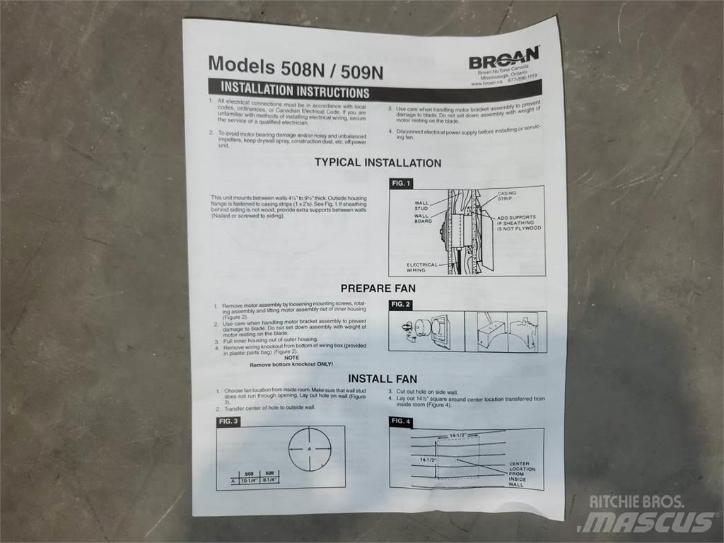  BROAN 508N Other components