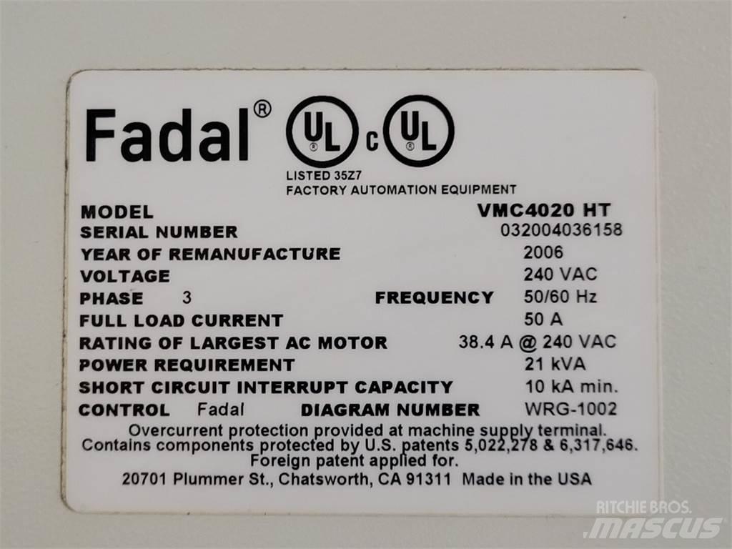  FADAL VMC 4020 HT Construction - Others