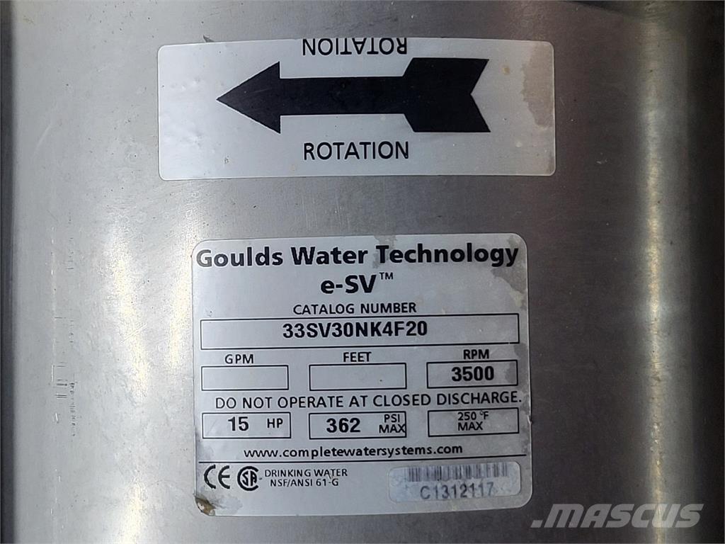 GOULDS 33SV30NK4F20 Waterpumps