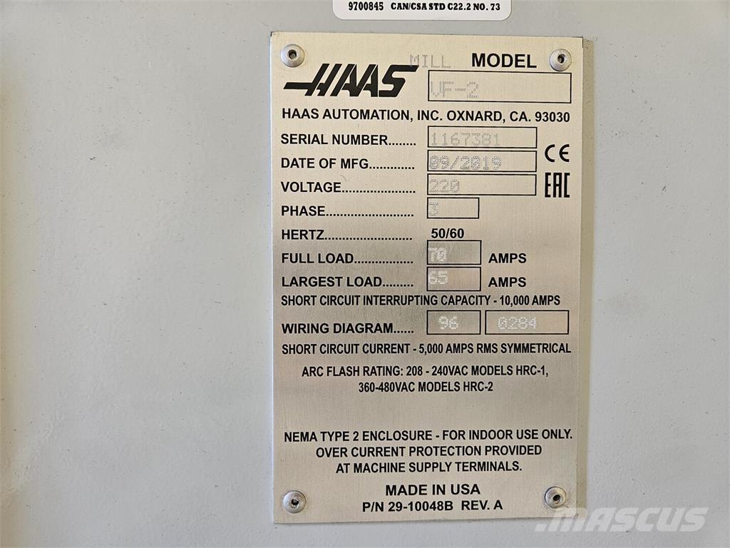 Haas VF-2 Construction - Others