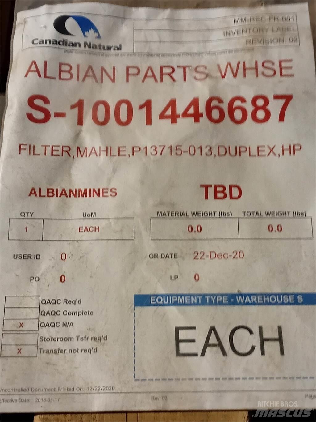  MAHLE Pi 3715-013 Construction - Others