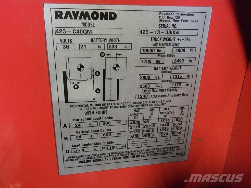 Raymond 425-C40QM Construction - Others