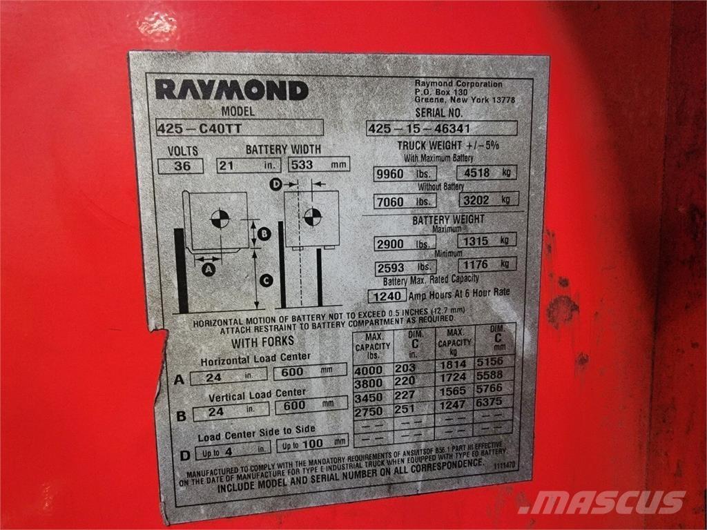 Raymond 425-C40TT Construction - Others